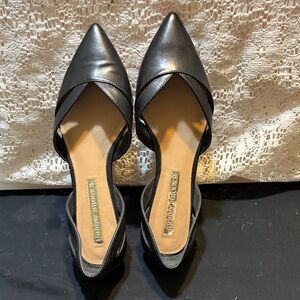 Audrey Brooke Black D'Orsay Flats